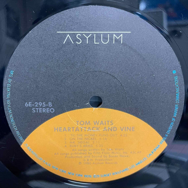 Tom Waits - Heartattack And Vine (Vinyl, LP, Album, Reissue)