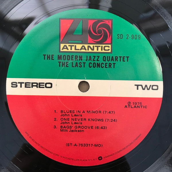 The Modern Jazz Quartet - The Last Concert (Vinyl, LP, Album, Stereo)