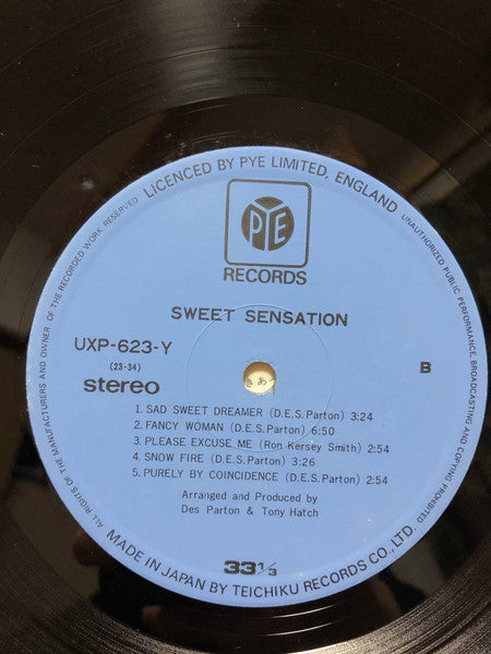 Sweet Sensation (2) - Sweet Sensation (Vinyl, LP, Album, Stereo) Very Good (VG) / Good (G)