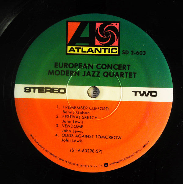 The Modern Jazz Quartet - European Concert (2xVinyl, LP, Album, Reissue, Stereo) Very Good Plus (VG+) / Very Good (VG)