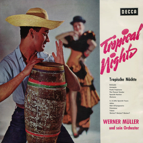 Werner Müller Und Sein Orchester - Tropical Nights = Tropische Nächte (Vinyl, LP, Album, Stereo) Very Good (VG) / Very Good (VG)