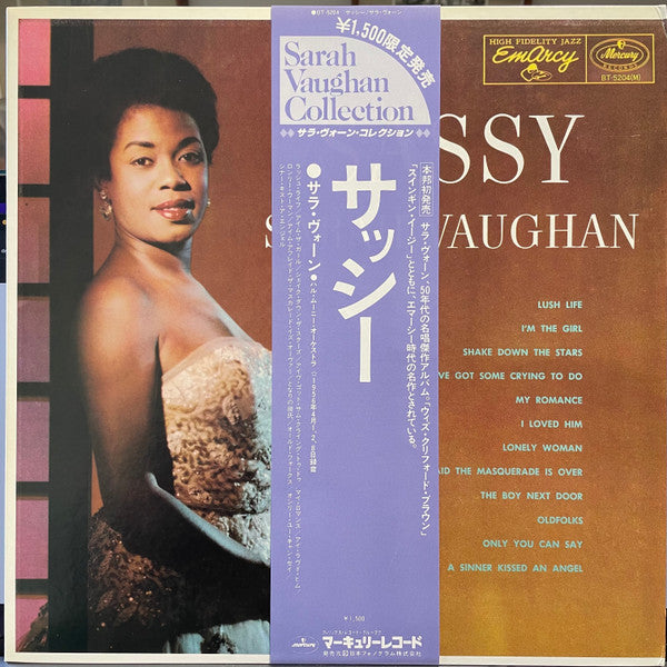 Sarah Vaughan - Sassy (Vinyl, LP, Album, Mono) Very Good Plus (VG+) / Very Good (VG)