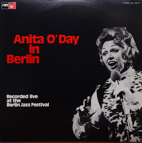 Anita O'Day - Anita O'Day In Berlin, Recorded Live At The Berlin Jazz Festival (Vinyl, LP, Album, Repress, Stereo) Very Good (VG) / Good Plus (G+)