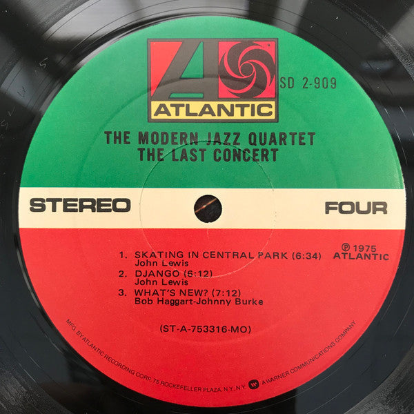 The Modern Jazz Quartet - The Last Concert (Vinyl, LP, Album, Stereo)