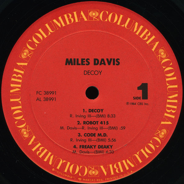 Miles Davis - Decoy (Vinyl, LP, Album, Stereo)