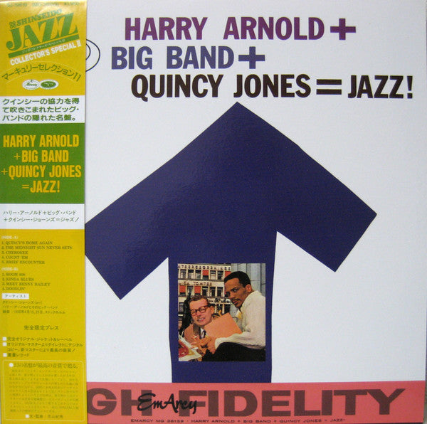 Harry Arnold - Harry Arnold + Big Band + Quincy Jones = Jazz! (Vinyl, LP, Album, Reissue) Near Mint (NM or M-) / Near Mint (NM or M-)