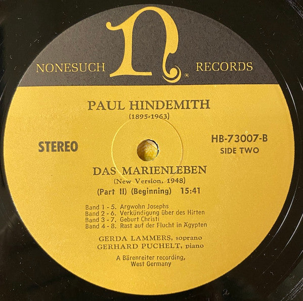 Paul Hindemith - Das Marienleben (New Version, 1948) (2xVinyl, Box Set, LP, Album, Stereo) Very Good Plus (VG+) / Very Good Plus (VG+)
