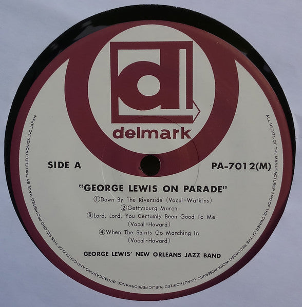 George Lewis' Ragtime Band - On Parade (Vinyl, LP, Album) Very Good Plus (VG+) / Very Good Plus (VG+)