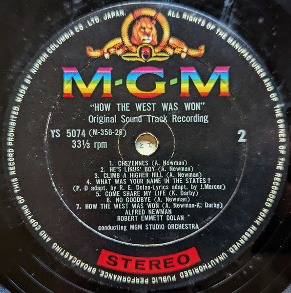 Alfred Newman - How The West Was Won = 西部開拓史 (Vinyl, LP, Stereo) Very Good Plus (VG+) / Very Good (VG)