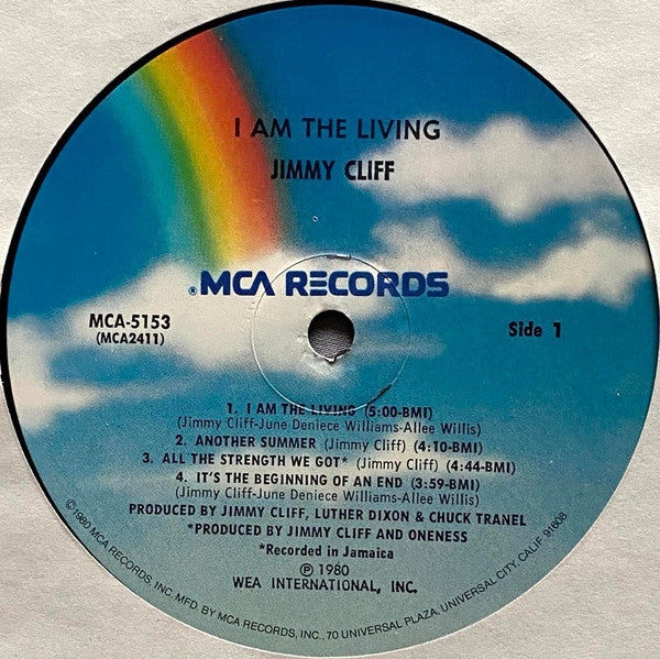 Jimmy Cliff - I Am The Living (Vinyl, LP, Album) Very Good Plus (VG+) / Very Good Plus (VG+)