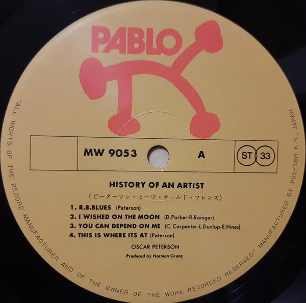 Oscar Peterson - History Of An Artist (2xVinyl, LP, Album, Stereo) Very Good (VG) / Good Plus (G+)