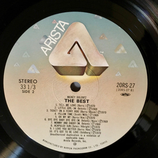 Micky Dolenz - The Best (Vinyl, LP, Compilation, Stereo) Near Mint (NM or M-) / Very Good Plus (VG+)