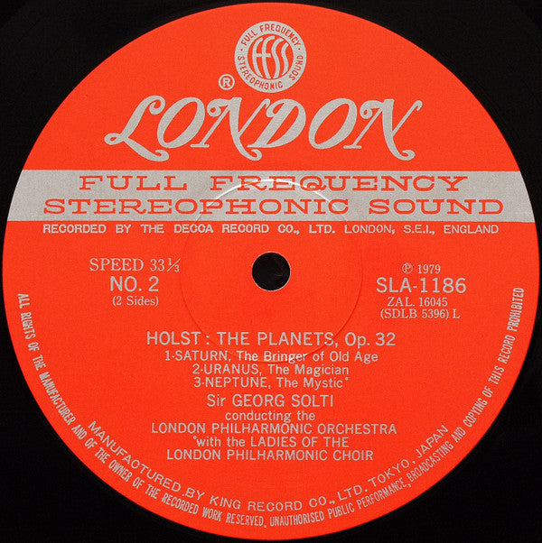 Gustav Holst - The Planets (Vinyl, LP, Stereo) Very Good Plus (VG+) / Very Good Plus (VG+)