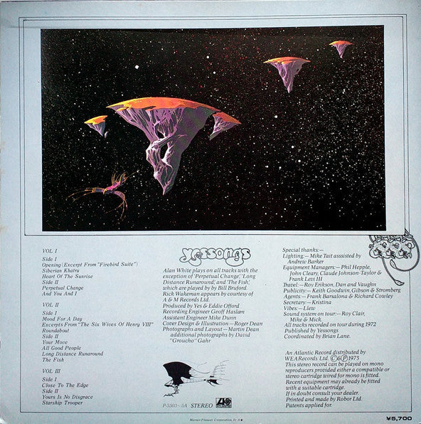 Yes - Yessongs (Vinyl, LP, Album, Reissue)