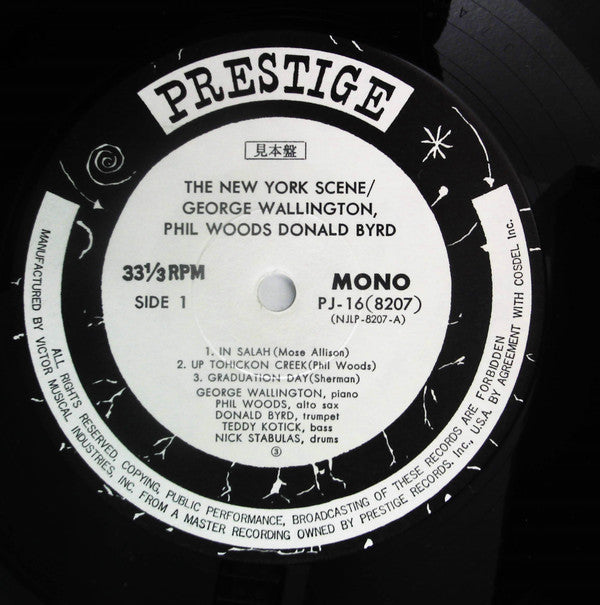 George Wallington Quintet - The New York Scene (Vinyl, LP, Album, Promo, Reissue, Mono) Very Good Plus (VG+) / Very Good (VG)