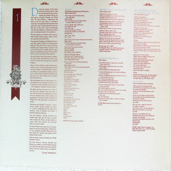 The Isley Brothers - Masterpiece (Vinyl, LP, Album) Very Good (VG) / Very Good (VG)