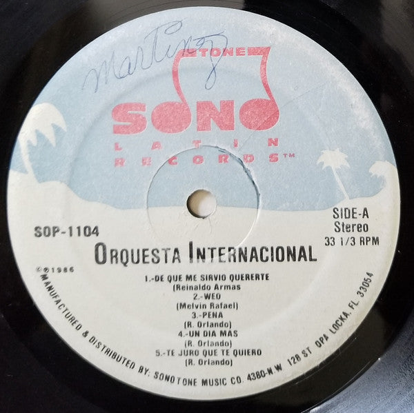 Ramón Orlando Valoy - Orquesta Internacional (Vinyl, LP, Album) Very Good (VG) / Very Good (VG)
