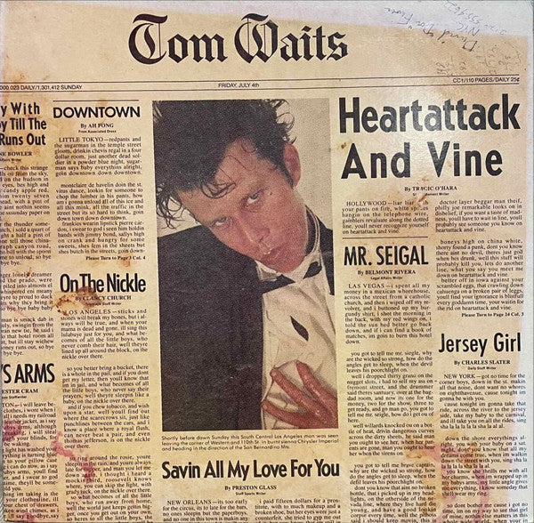 Tom Waits - Heartattack And Vine (Vinyl, LP, Album, Reissue)