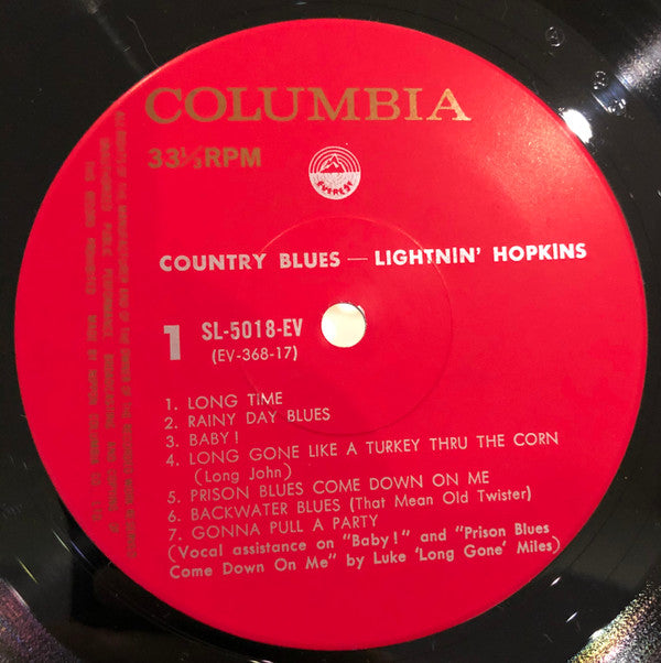 Lightnin' Hopkins - Country Blues (Vinyl, LP, Album) Near Mint (NM or M-) / Very Good Plus (VG+)