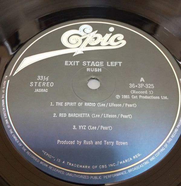 Rush - Exit...Stage Left (Vinyl, LP, Album)