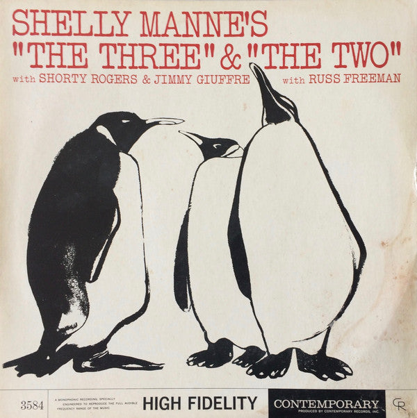 Shelly Manne - "The Three" & "The Two" (Vinyl, LP, Compilation, Reissue, Mono) Very Good Plus (VG+) / Very Good (VG)