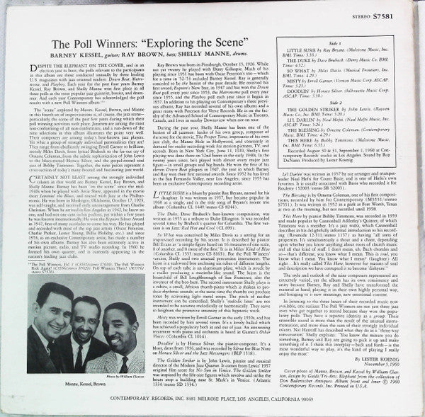 The Poll Winners - Exploring The Scene (Vinyl, LP, Album, Reissue, Stereo) Very Good (VG) / Very Good (VG)