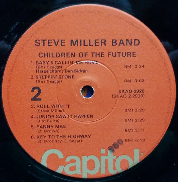 Steve Miller Band - Children Of The Future (Vinyl, LP, Album, Reissue) Very Good Plus (VG+) / Very Good Plus (VG+)