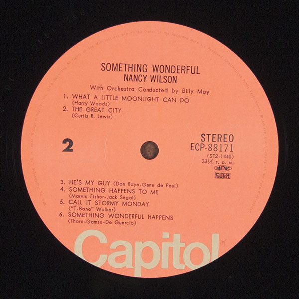 Nancy Wilson - Something Wonderful (Vinyl, LP, Album, Reissue, Stereo) Good Plus (G+) / Very Good (VG)