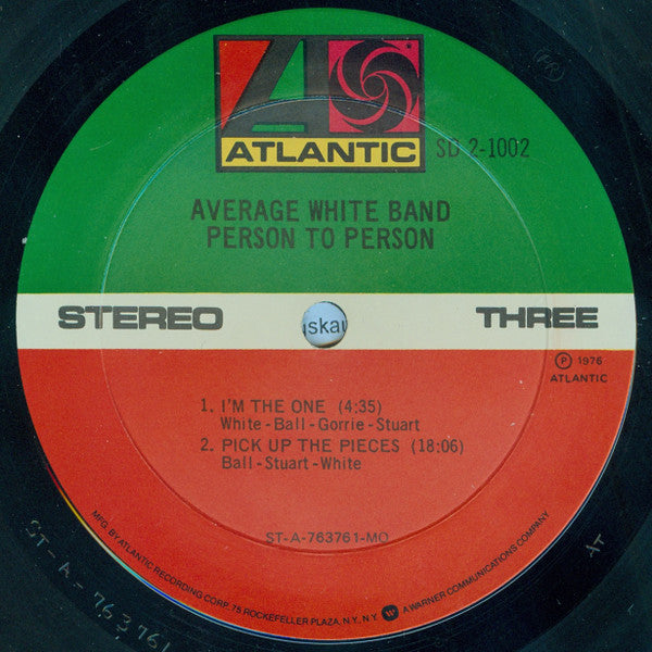 Average White Band - Person To Person (2xVinyl, LP, Album) Very Good (VG) / Very Good (VG)