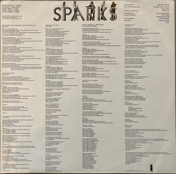 Sparks - Kimono My House (Vinyl, LP, Album, Reissue, Stereo) Very Good Plus (VG+) / Very Good Plus (VG+)