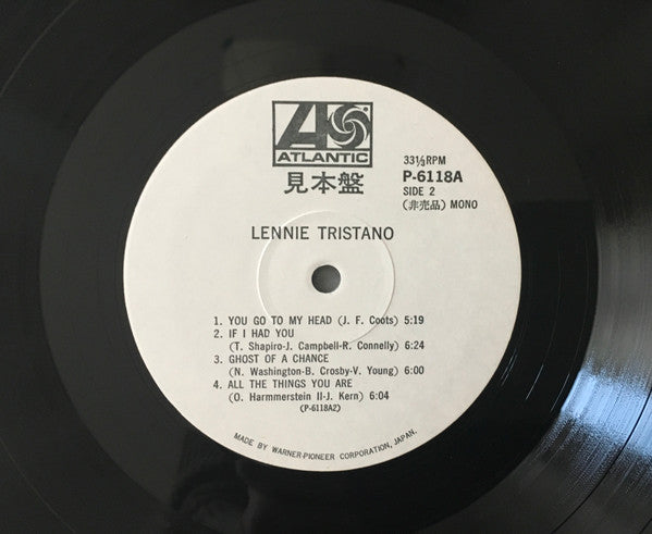 Lennie Tristano - Lennie Tristano (Vinyl, LP, Album, Promo, Reissue, Mono) Very Good Plus (VG+) / Good Plus (G+)