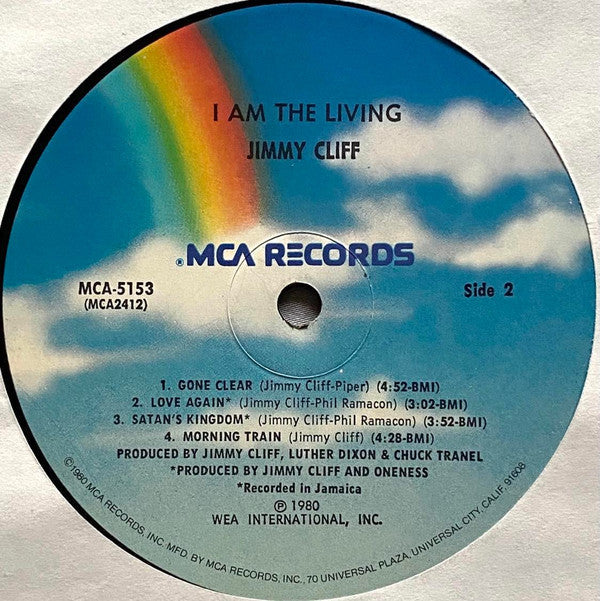 Jimmy Cliff - I Am The Living (Vinyl, LP, Album) Very Good Plus (VG+) / Very Good Plus (VG+)