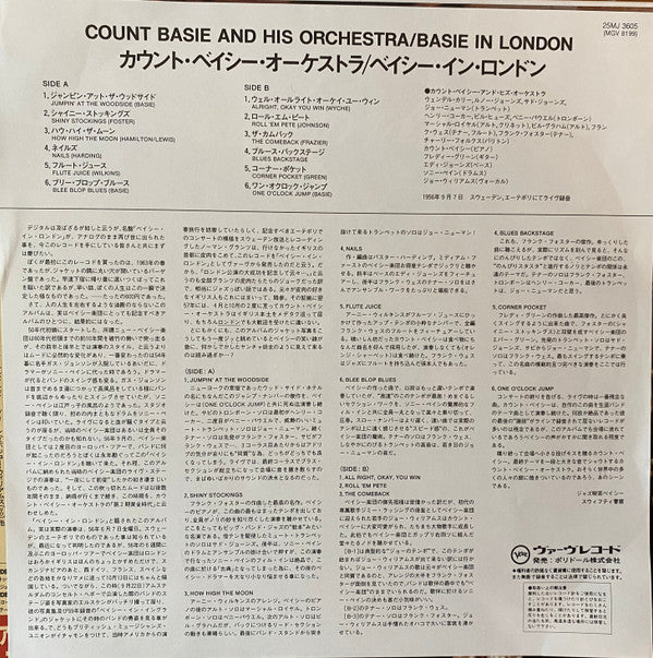 Count Basie Orchestra - Basie In London (Vinyl, LP, Album, Reissue, Mono) Near Mint (NM or M-) / Near Mint (NM or M-)