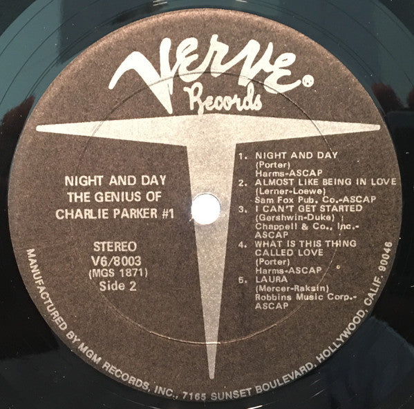 Charlie Parker And His Orchestra - Night And Day (Vinyl, LP, Compilation, Reissue, Stereo) Near Mint (NM or M-) / Good Plus (G+)