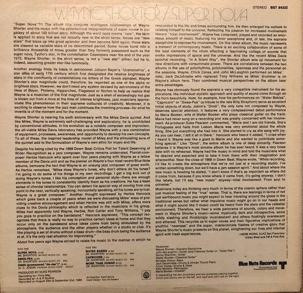 Wayne Shorter - Super Nova (Vinyl, LP, Album, Stereo)