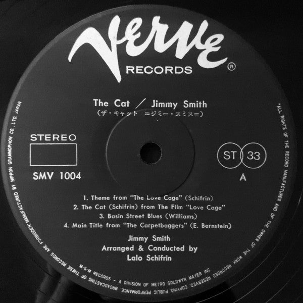 Jimmy Smith - The Cat (Vinyl, LP, Album, Stereo) Good Plus (G+) / Very Good (VG)
