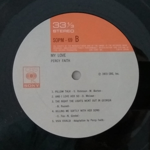 Percy Faith - My Love (Vinyl, LP, Album, Stereo) Very Good Plus (VG+) / Very Good Plus (VG+)