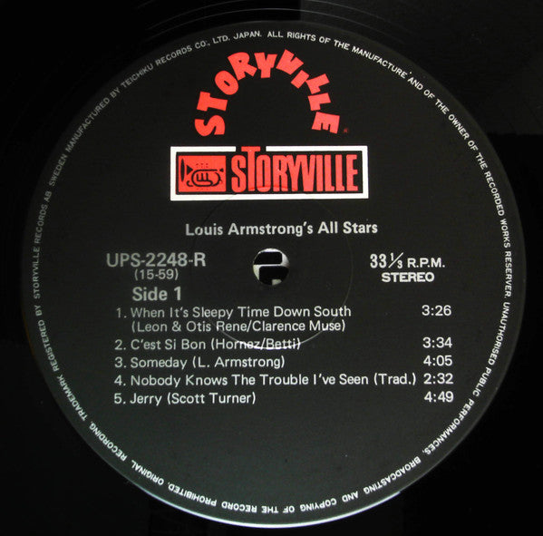 Louis Armstrong - All Stars (Vinyl, LP, Compilation) Very Good (VG) / Very Good (VG)
