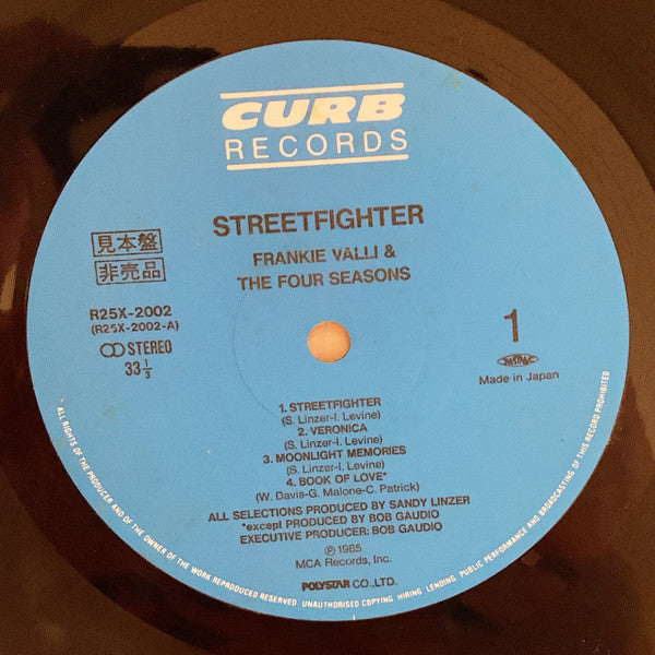 Frankie Valli - Streetfighter (Vinyl, LP, Album, Promo, Stereo) Very Good Plus (VG+) / Very Good (VG)