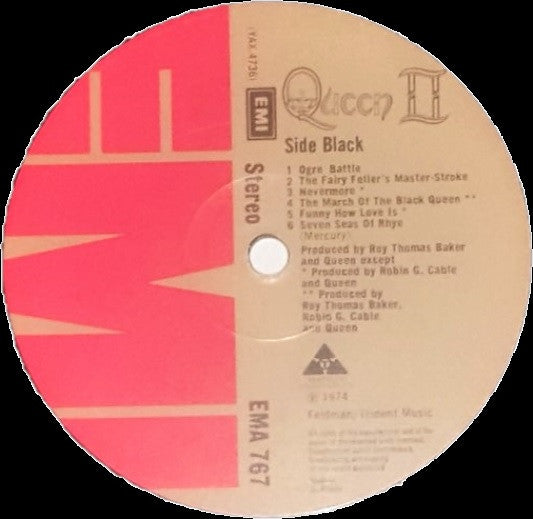 Queen - Queen II (Vinyl, LP, Album, Repress) Very Good Plus (VG+) / Good Plus (G+)