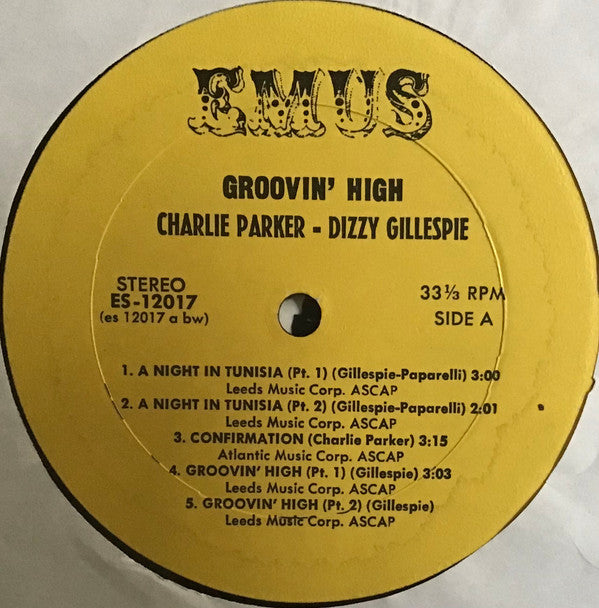 Dizzy Gillespie - Groovin' High (Vinyl, LP, Compilation) Very Good (VG) / Very Good (VG)