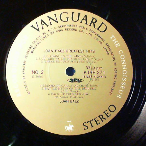 Joan Baez - Greatest Hits (Vinyl, LP, Compilation, Stereo)