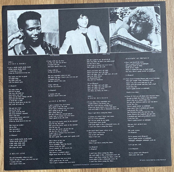 The Honeydrippers - Volume One (Vinyl, 12", Mini-Album, 33 ⅓ RPM)
