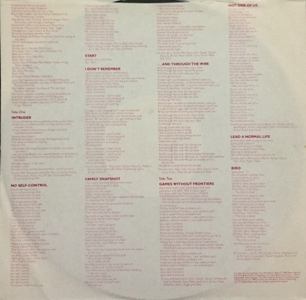 Peter Gabriel - Peter Gabriel (Vinyl, LP, Album, Reissue) Very Good (VG) / Very Good (VG)