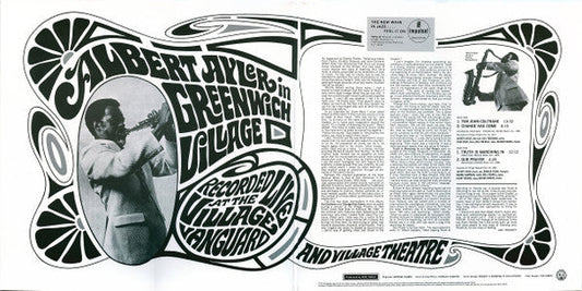 Albert Ayler - In Greenwich Village (Vinyl, LP, Album, Reissue) Very Good Plus (VG+) / Near Mint (NM or M-)