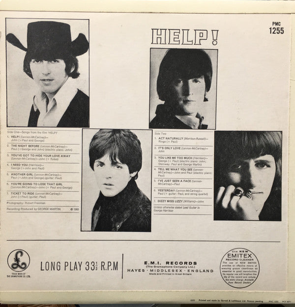The Beatles - Help! (Vinyl, LP, Album, Mono) Very Good (VG) / Good (G)