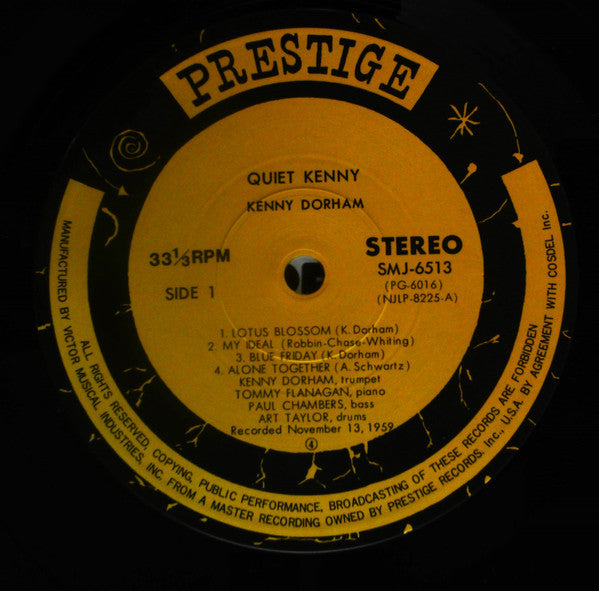 Kenny Dorham - Quiet Kenny (Vinyl, LP, Album, Reissue, Stereo)