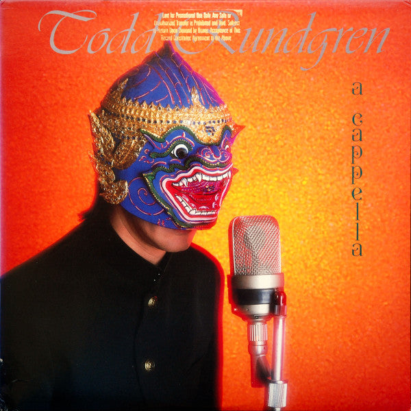 Todd Rundgren - A Cappella (Vinyl, LP, Album) Very Good (VG) / Very Good Plus (VG+)