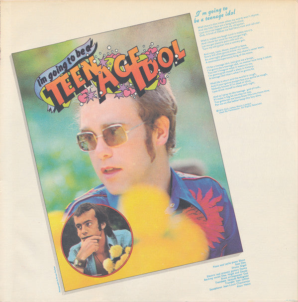 Elton John - Don't Shoot Me I'm Only The Piano Player (Vinyl, LP, Album, Reissue) Very Good (VG) / Very Good (VG)