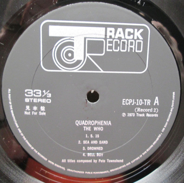 The Who - Quadrophenia (2xVinyl, LP, Album, Promo) Very Good (VG) / Good Plus (G+)